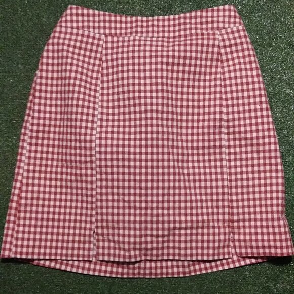 PinkyOtto Gingham Skirt Women's Red & White - No Size - See Measurements - Picture 1 of 15